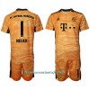 Conjunto (Camiseta+Pantalón Corto) Portero FC Bayern de Múnich Manuel Neuer 1 Primera Equipación 2021/22 - Niño